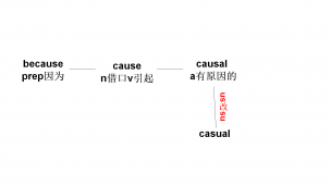 cause-causal-casual高考极简高频词